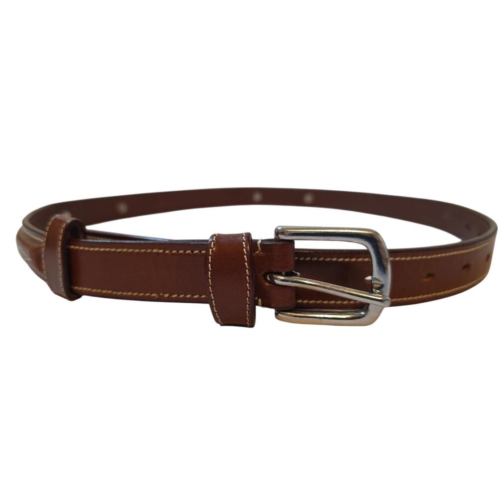 Mochara Brown Leather Belt Horsebit Western 42